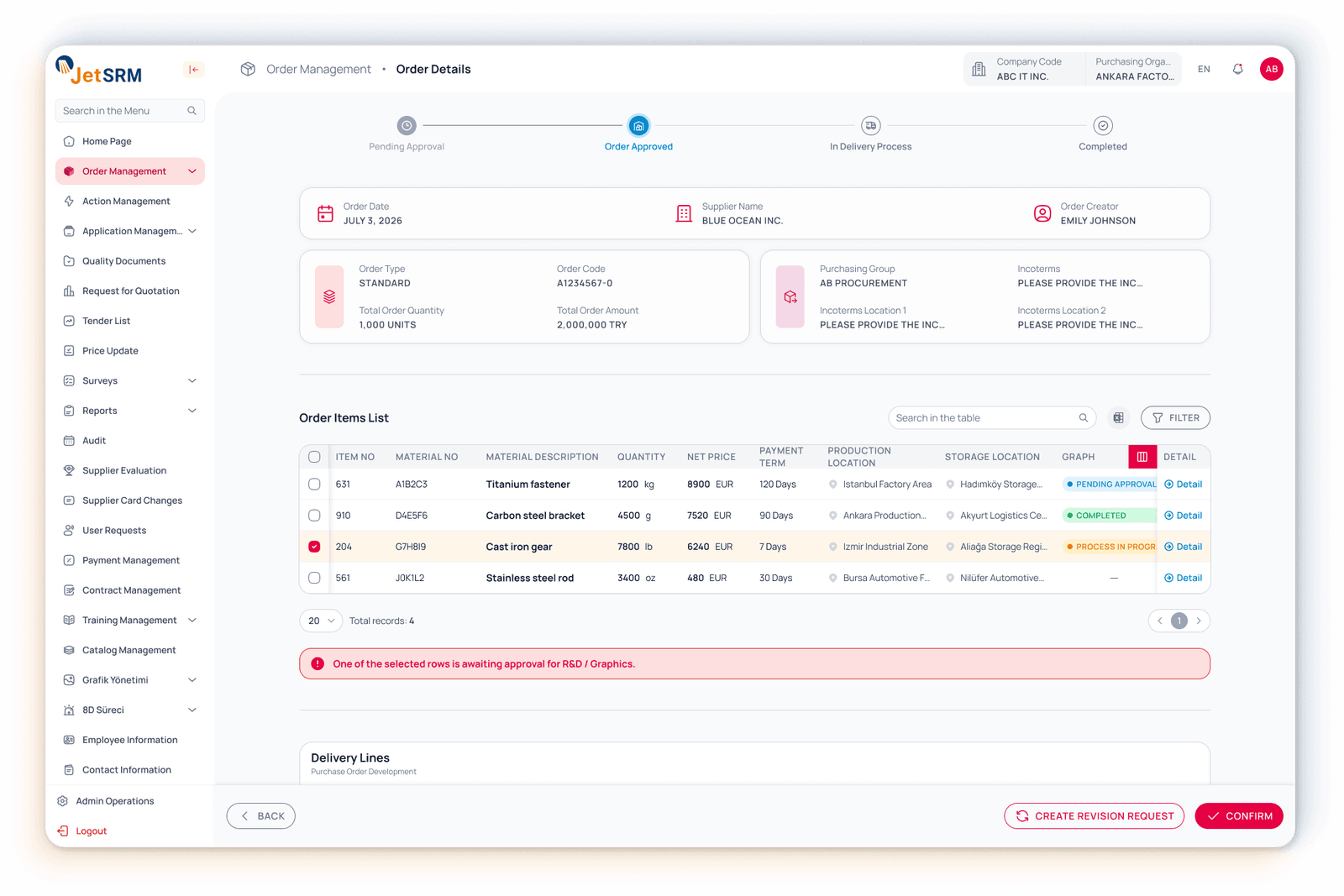 Order Management